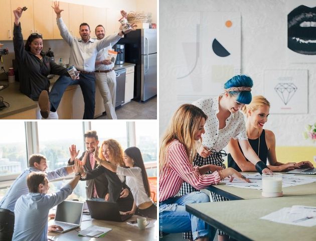 Employee stepping away from monitor for short break